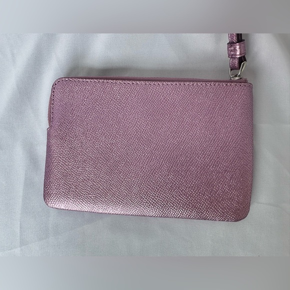 Coach Shimmering Pink Wristlet - Picture 2 of 10
